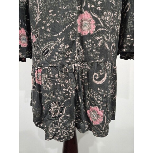 NWT Style&Co Floral Boho Peasant Dress Crochet Bell Sleeves Boho Fairy Small‎ S - Picture 9 of 10